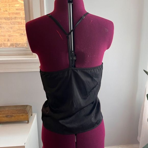 Akira Black Cowl Neck Camisole Spaghetti Strap Top S - Picture 3 of 3